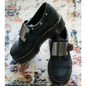 Dr. Martens Hinge 8053 QUAD M8 Women's 9 Gothic Punk industrial Platform Boots